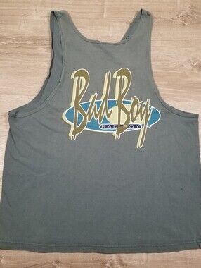 Vintage 90s Bad Boy Muscle Tank Top Mens Large Surf Skate MMA Beach Retro